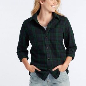 L.L. Bean Scotch Plaid Flannel Shirt